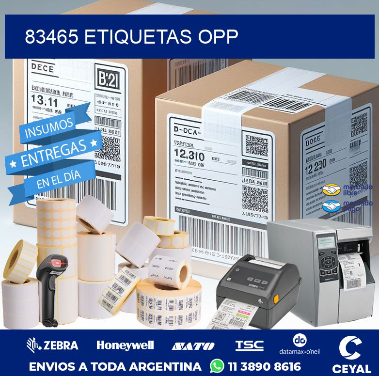 83465 ETIQUETAS OPP
