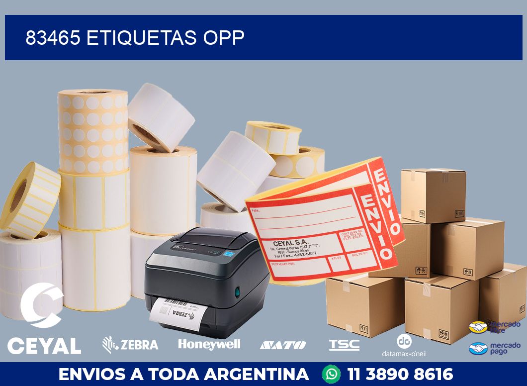 83465 ETIQUETAS OPP