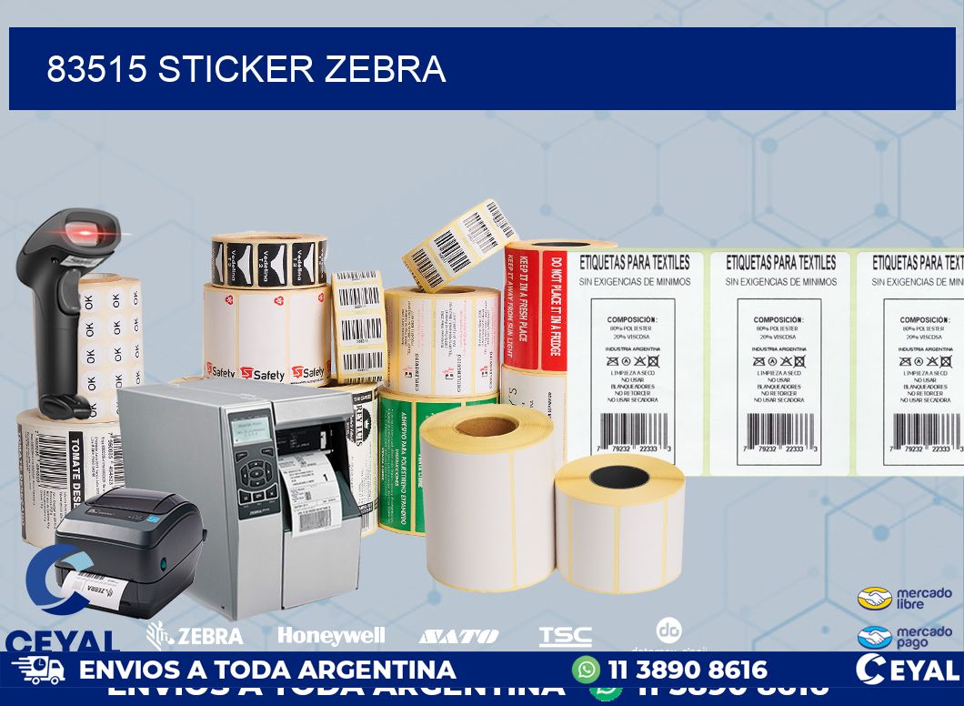 83515 sticker zebra