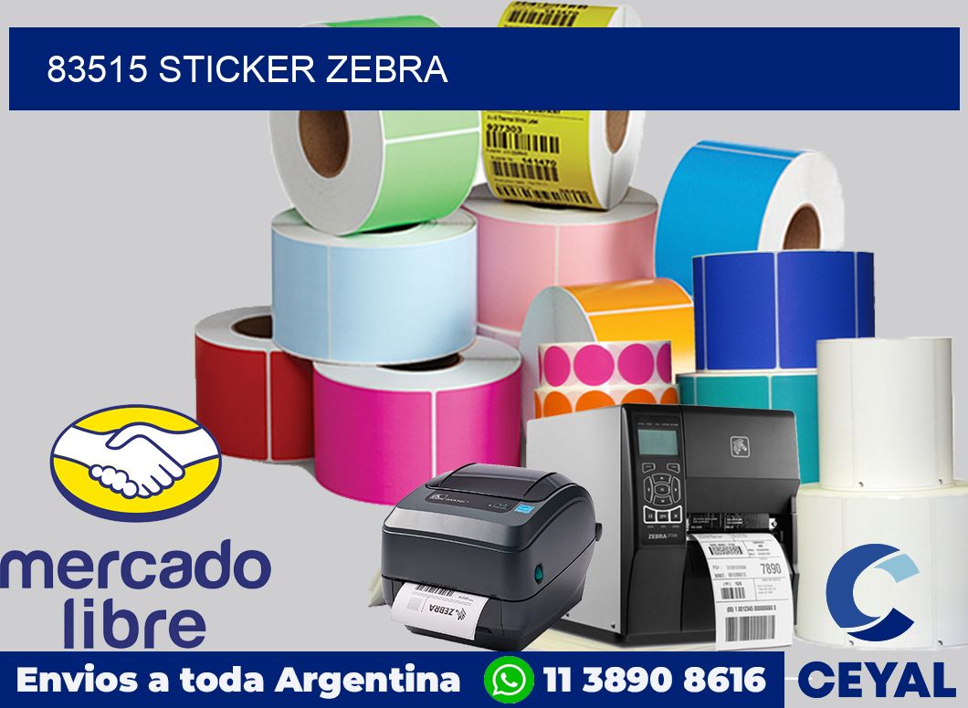 83515 sticker zebra