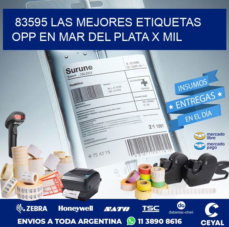 83595 LAS MEJORES ETIQUETAS OPP EN MAR DEL PLATA X MIL