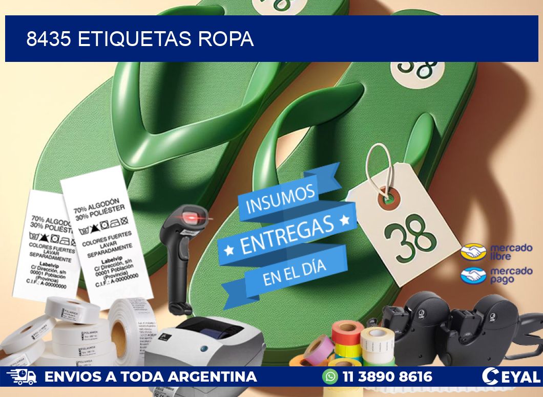 8435 ETIQUETAS ROPA