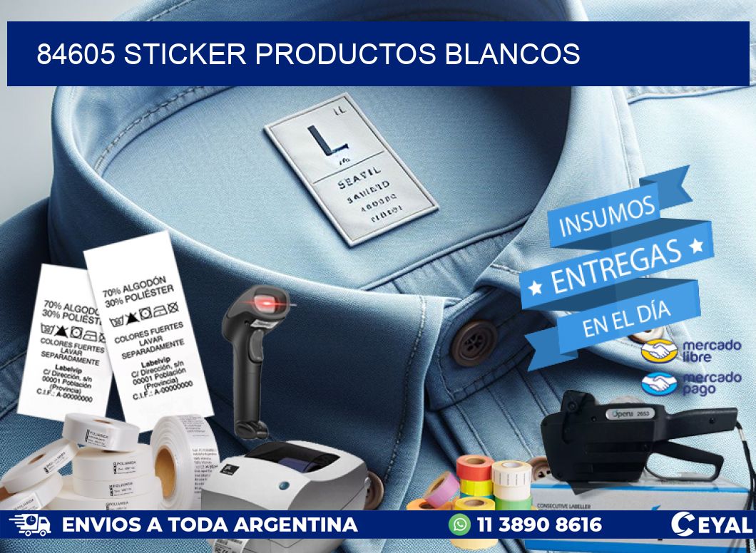84605 STICKER PRODUCTOS BLANCOS