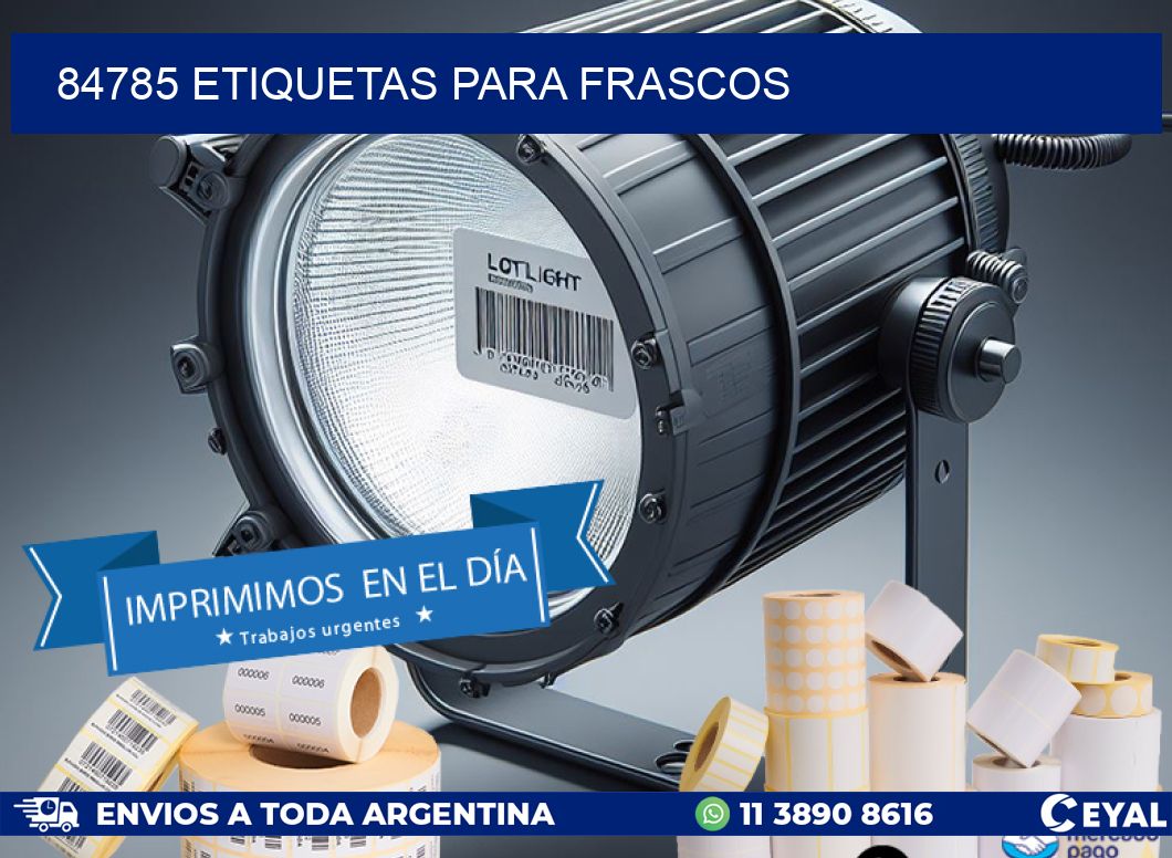 84785 etiquetas para frascos