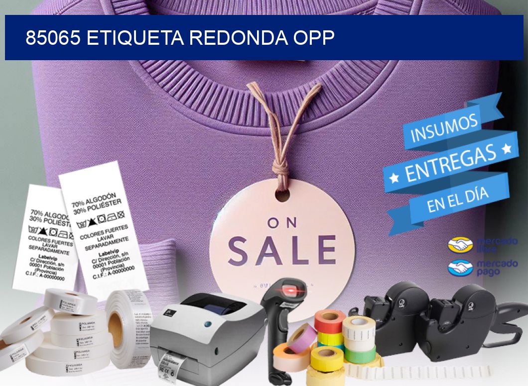 85065 ETIQUETA REDONDA OPP