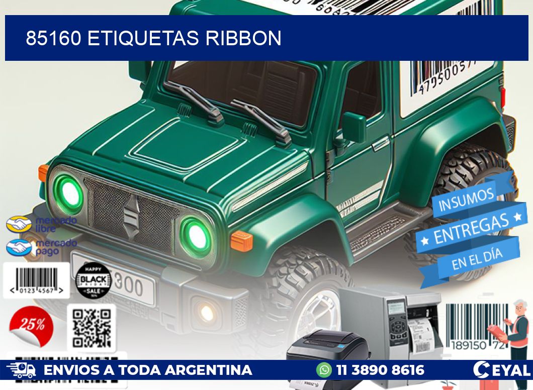85160 ETIQUETAS RIBBON