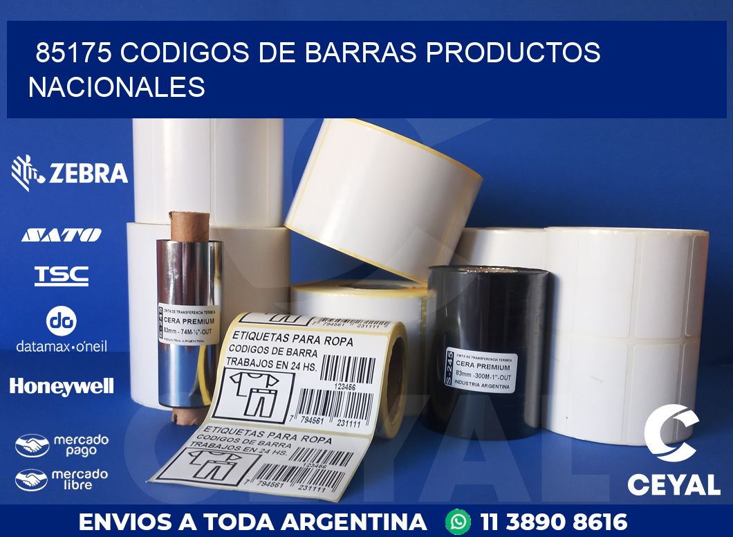 85175 codigos de barras productos nacionales