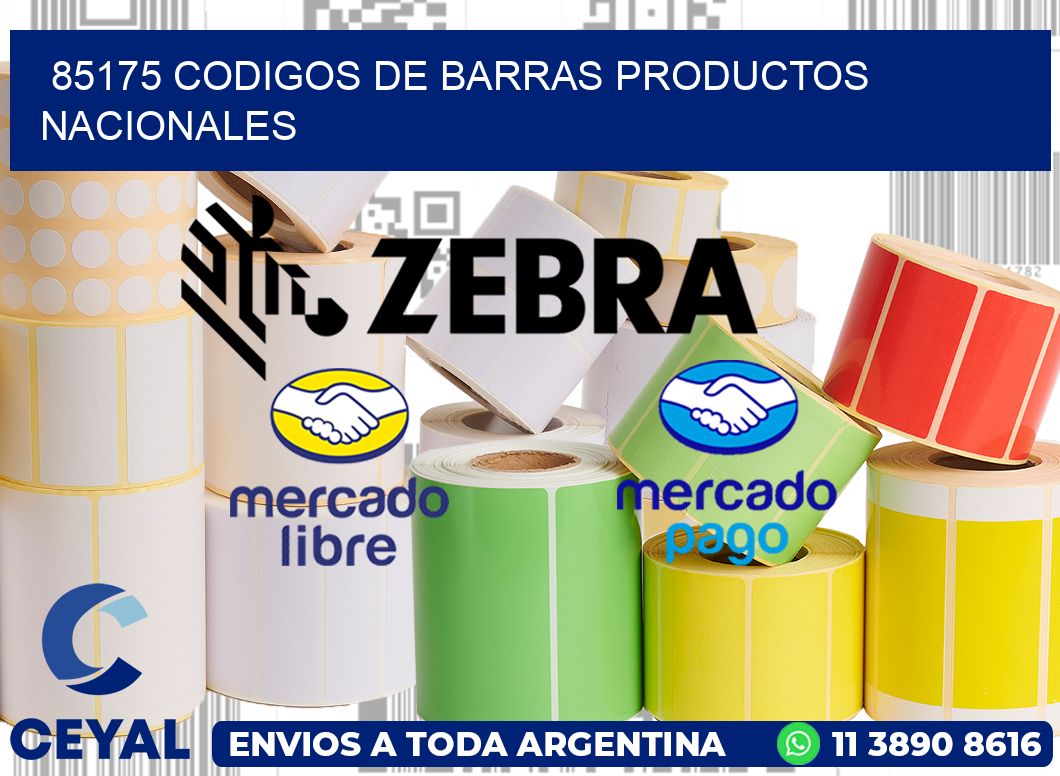 85175 codigos de barras productos nacionales