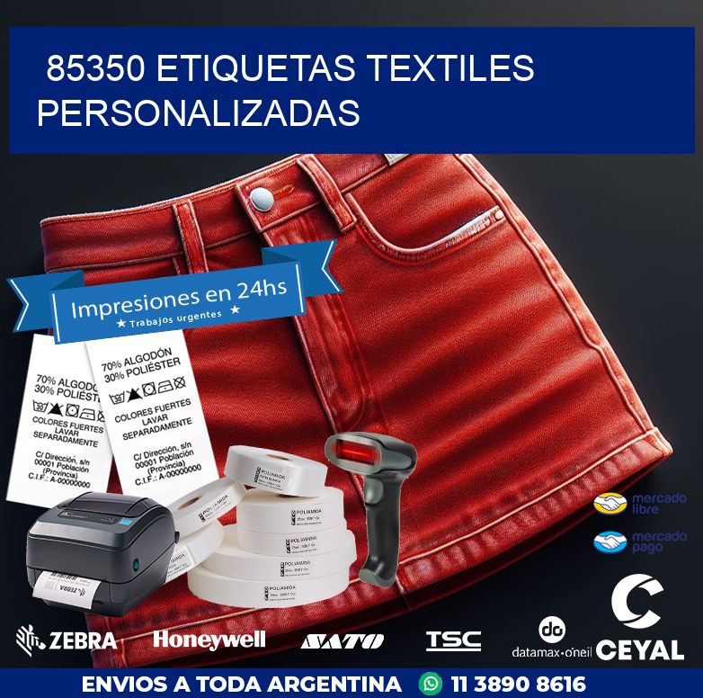 85350 ETIQUETAS TEXTILES PERSONALIZADAS