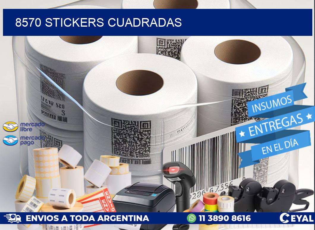 8570 Stickers cuadradas