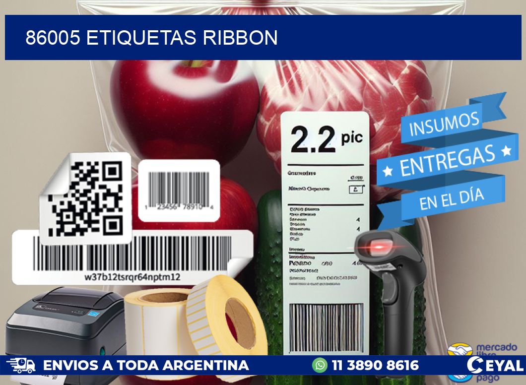86005 ETIQUETAS RIBBON