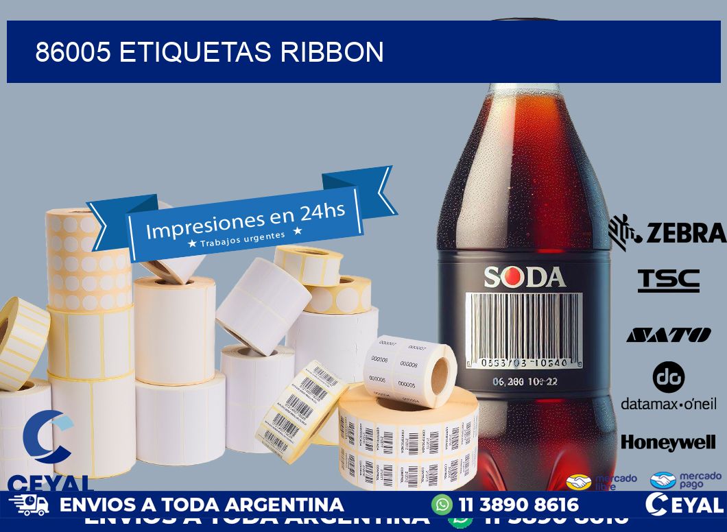 86005 ETIQUETAS RIBBON