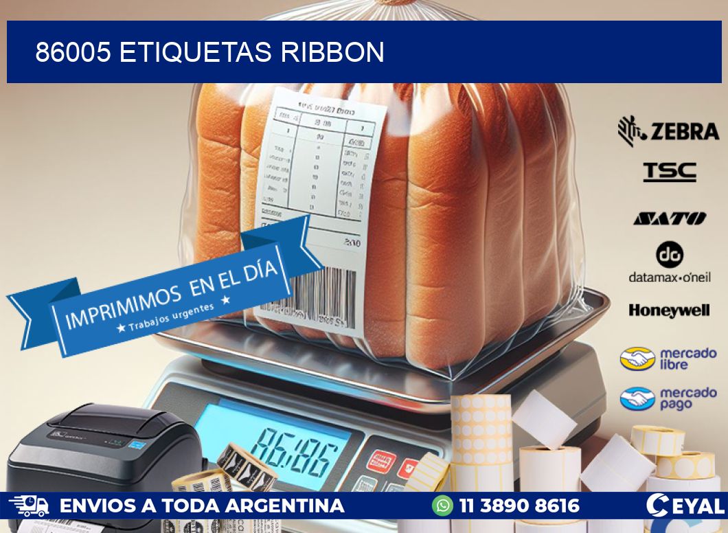 86005 ETIQUETAS RIBBON
