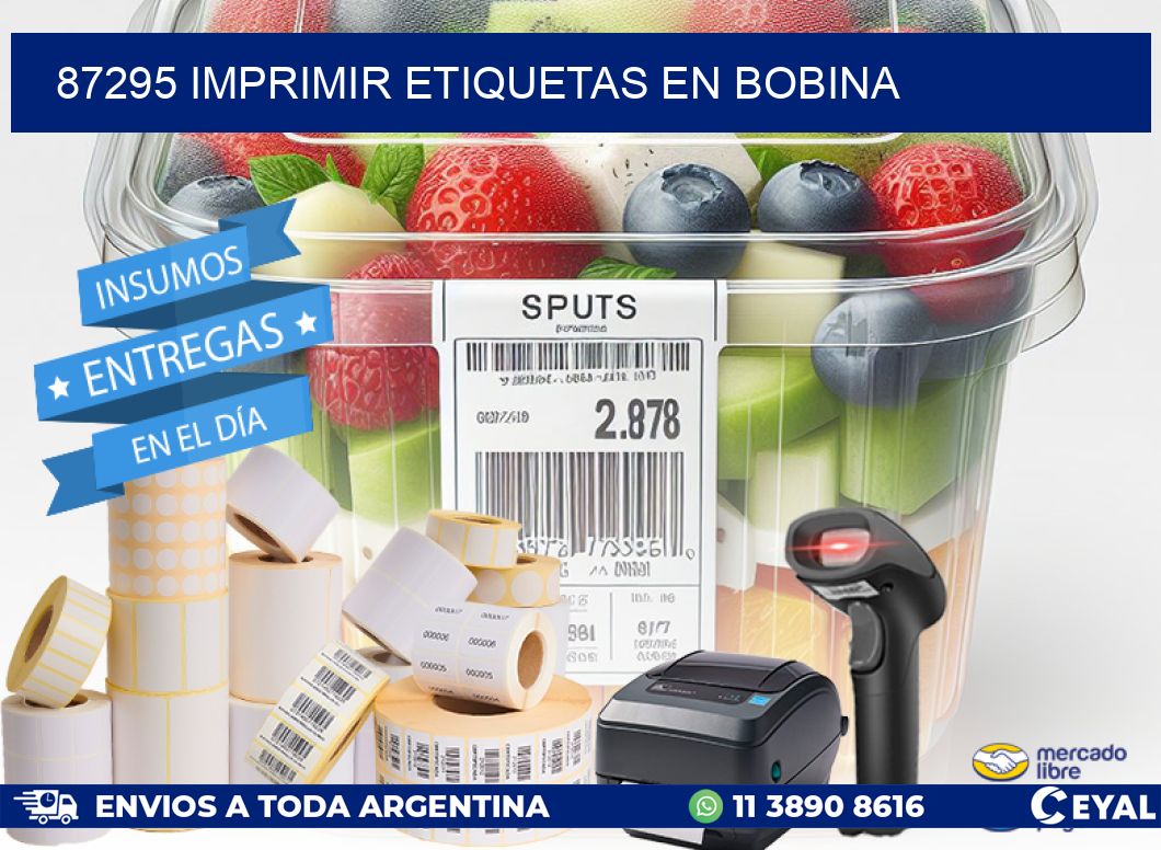 87295 imprimir etiquetas en bobina