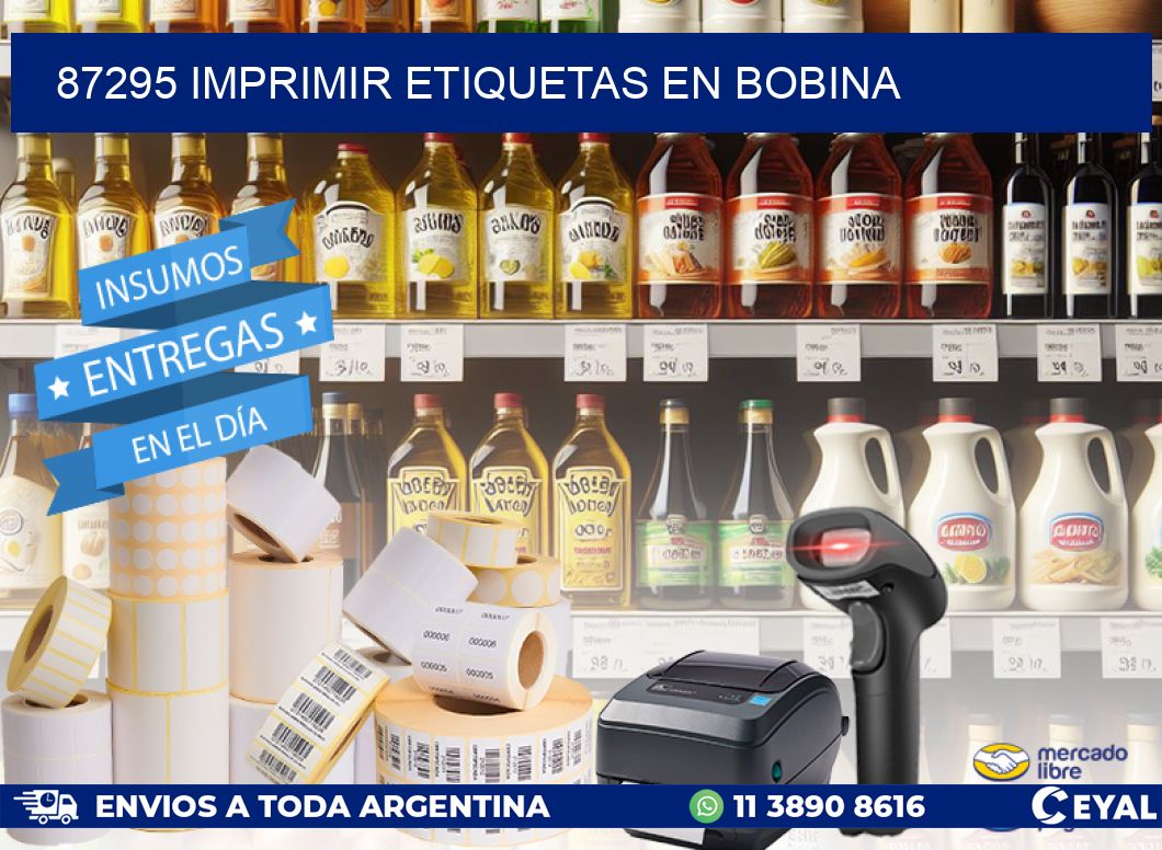 87295 imprimir etiquetas en bobina