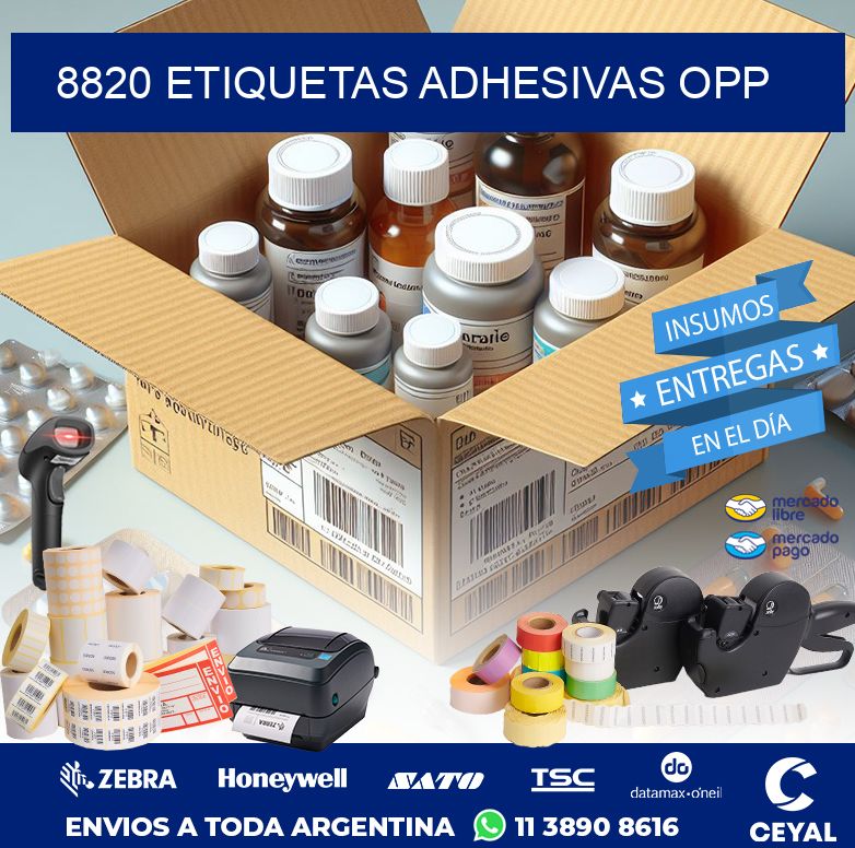 8820 ETIQUETAS ADHESIVAS OPP