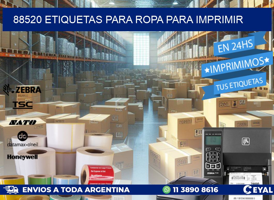 88520 ETIQUETAS PARA ROPA PARA IMPRIMIR