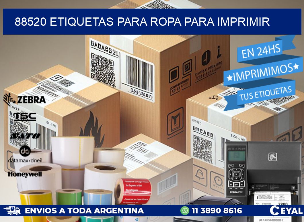 88520 ETIQUETAS PARA ROPA PARA IMPRIMIR