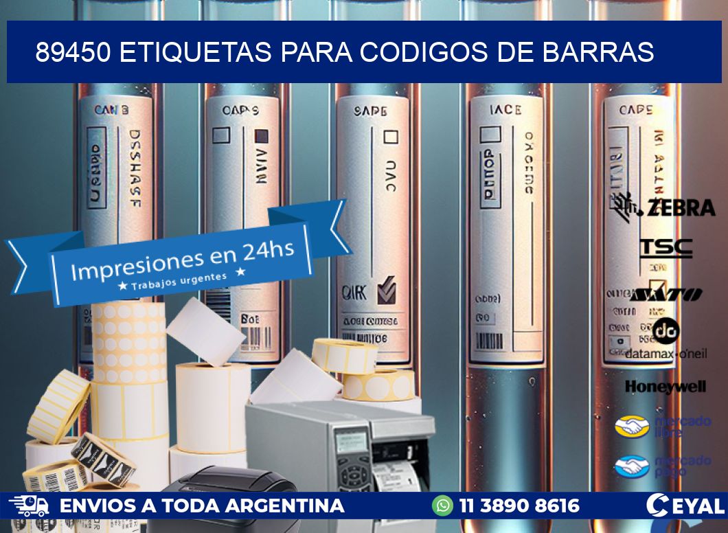 89450 ETIQUETAS PARA CODIGOS DE BARRAS