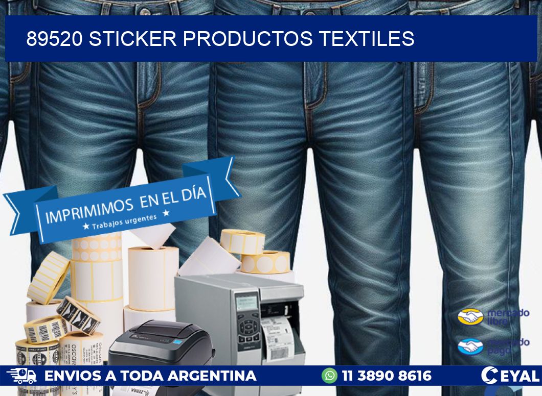 89520 STICKER PRODUCTOS TEXTILES