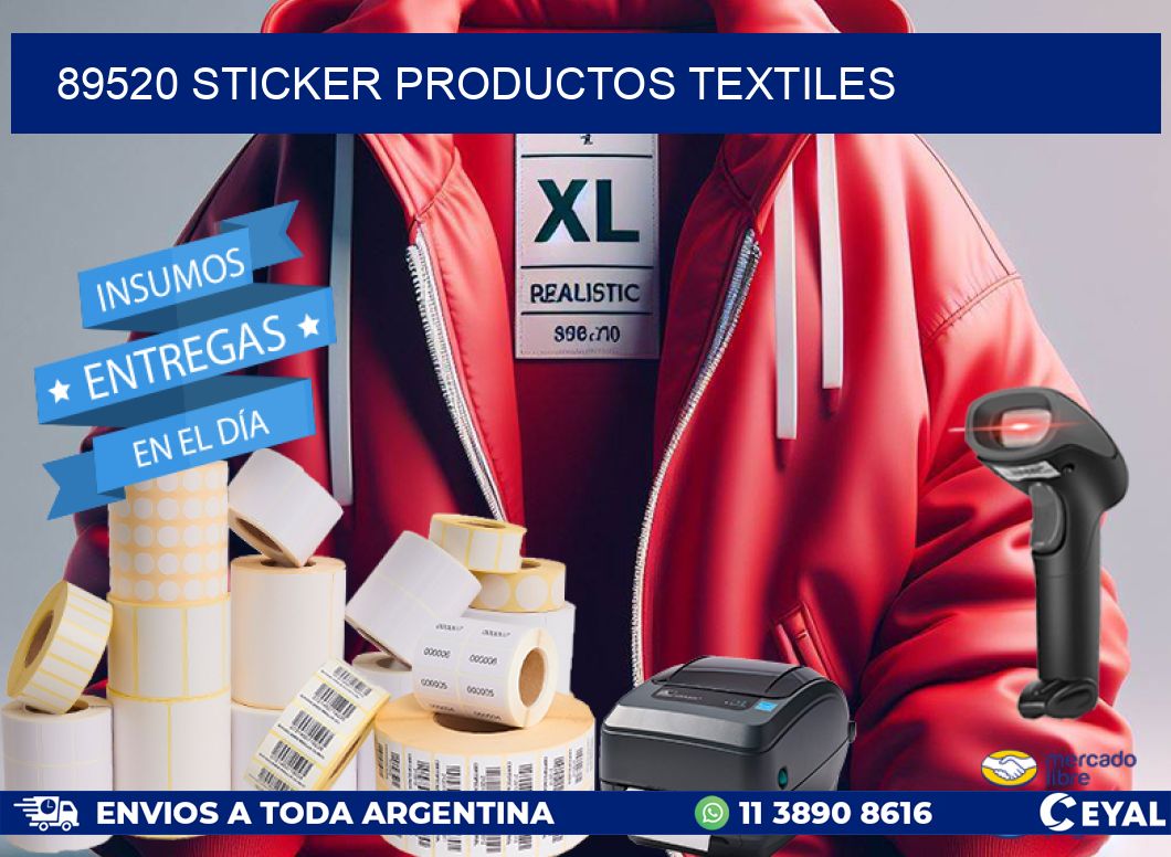 89520 STICKER PRODUCTOS TEXTILES