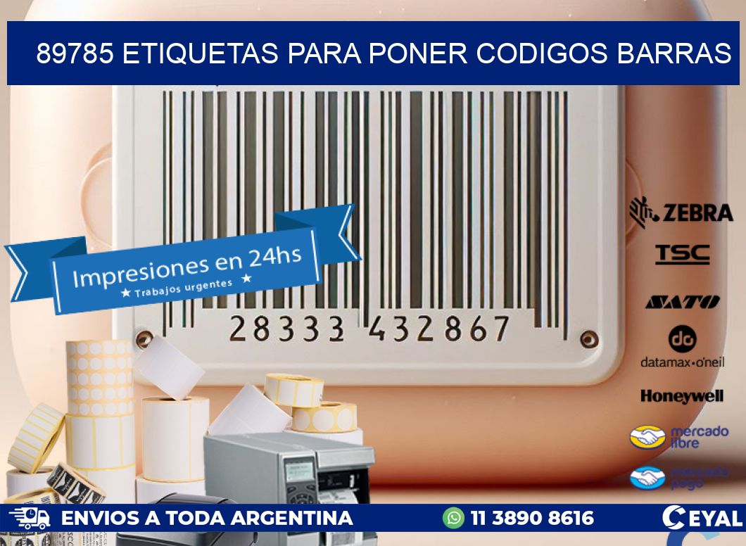 89785 etiquetas para poner codigos barras