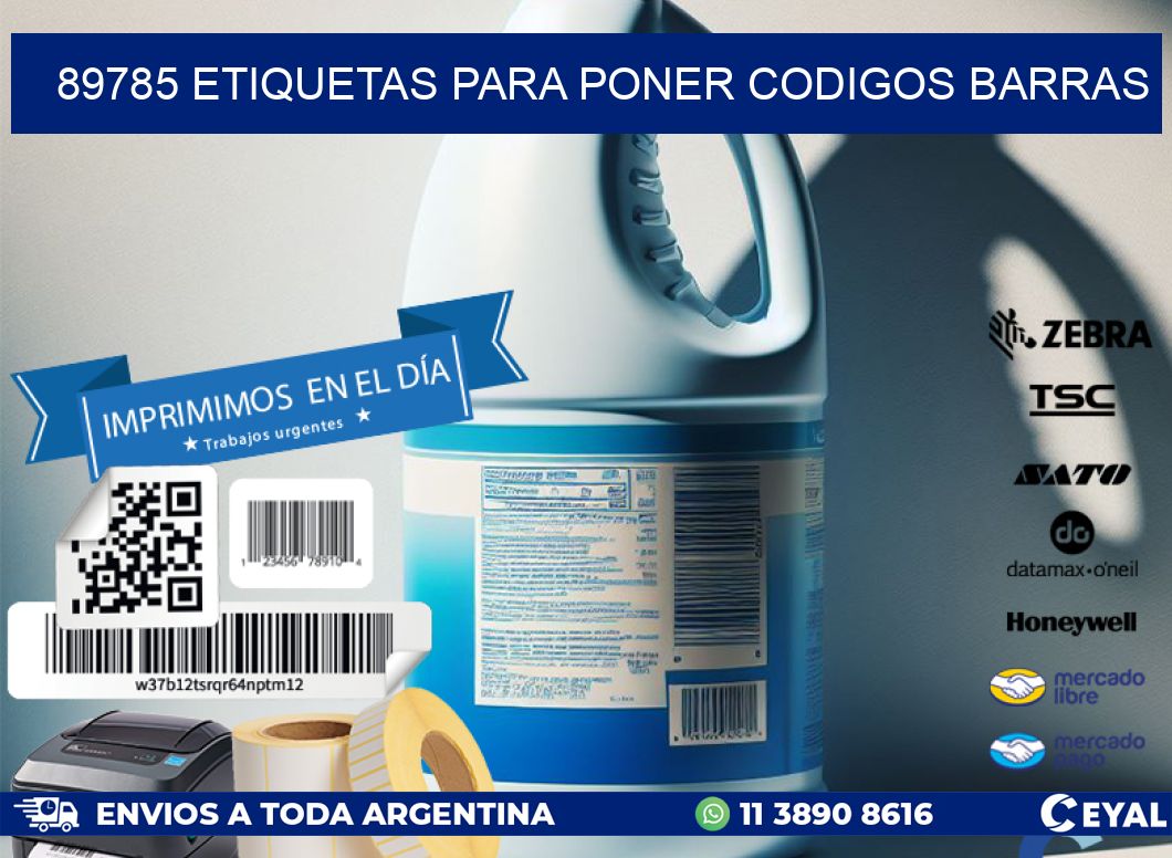 89785 etiquetas para poner codigos barras