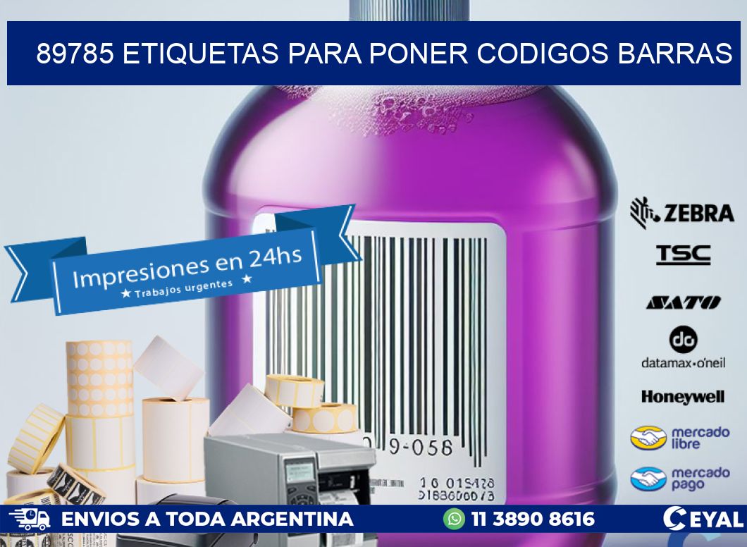 89785 etiquetas para poner codigos barras