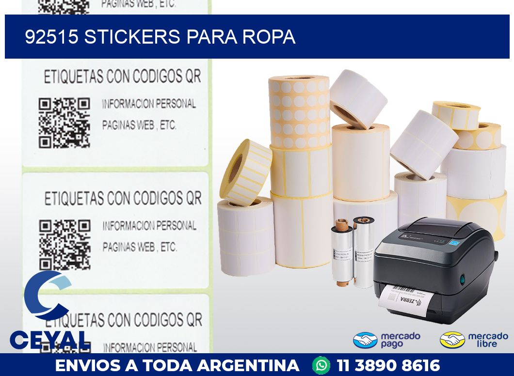 92515 STICKERS PARA ROPA