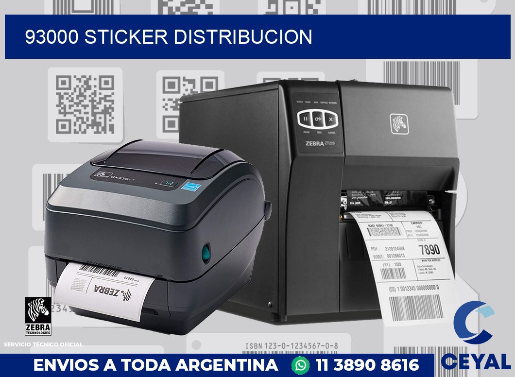 93000 STICKER DISTRIBUCION