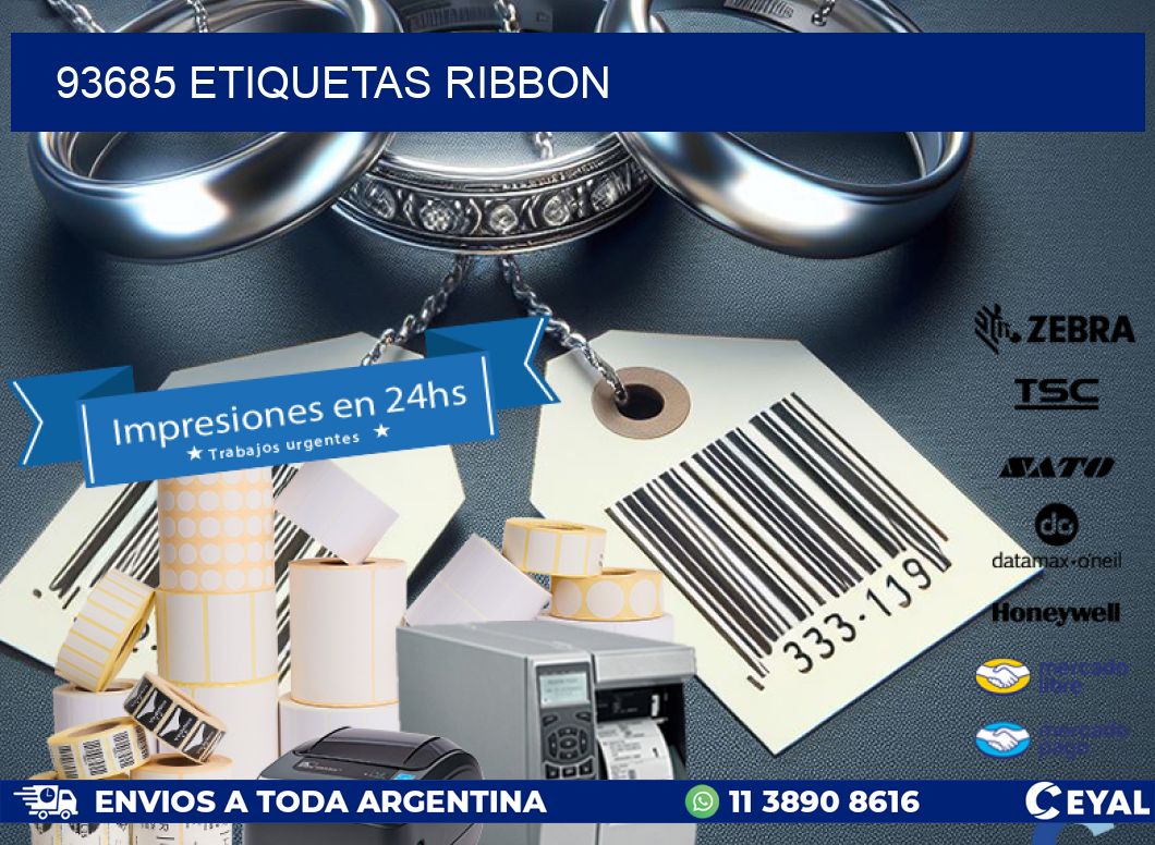 93685 ETIQUETAS RIBBON