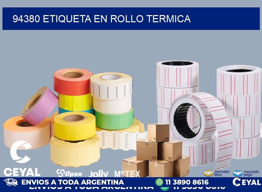 94380 ETIQUETA EN ROLLO TERMICA