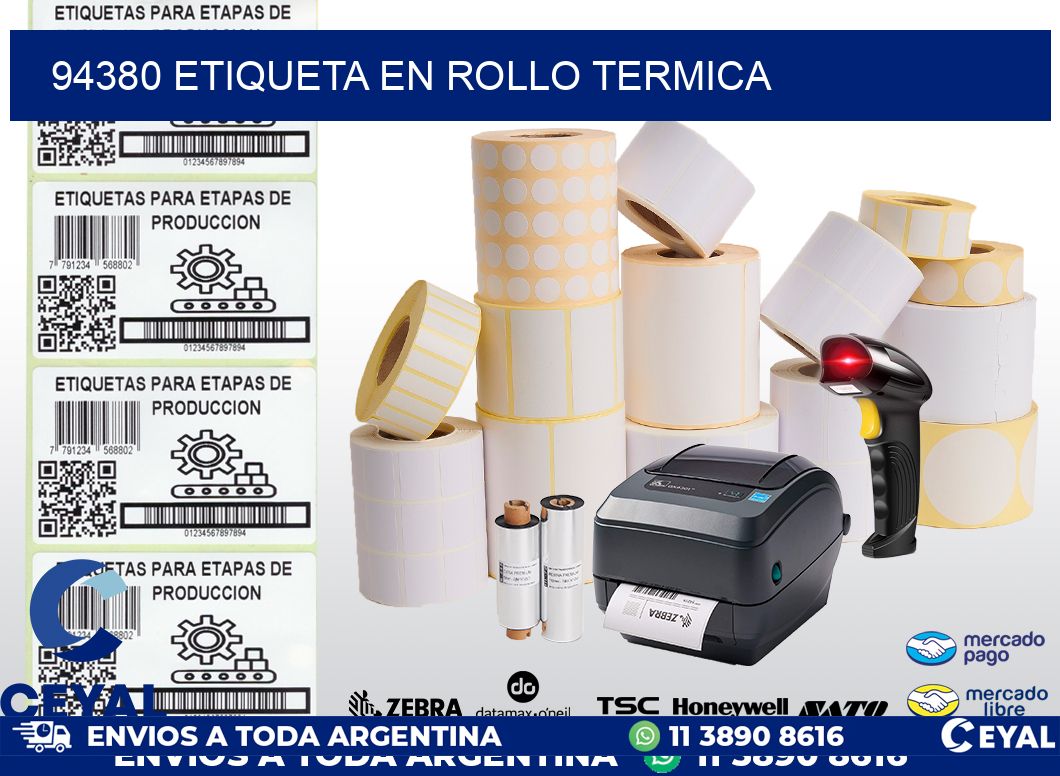 94380 ETIQUETA EN ROLLO TERMICA
