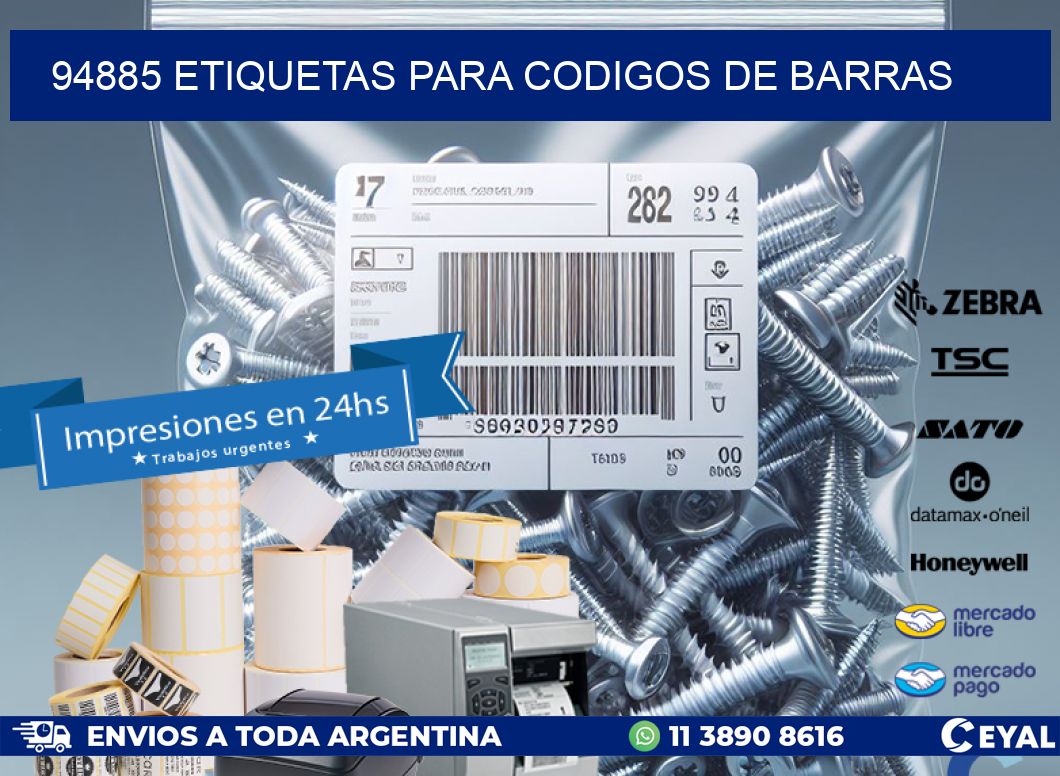 94885 ETIQUETAS PARA CODIGOS DE BARRAS