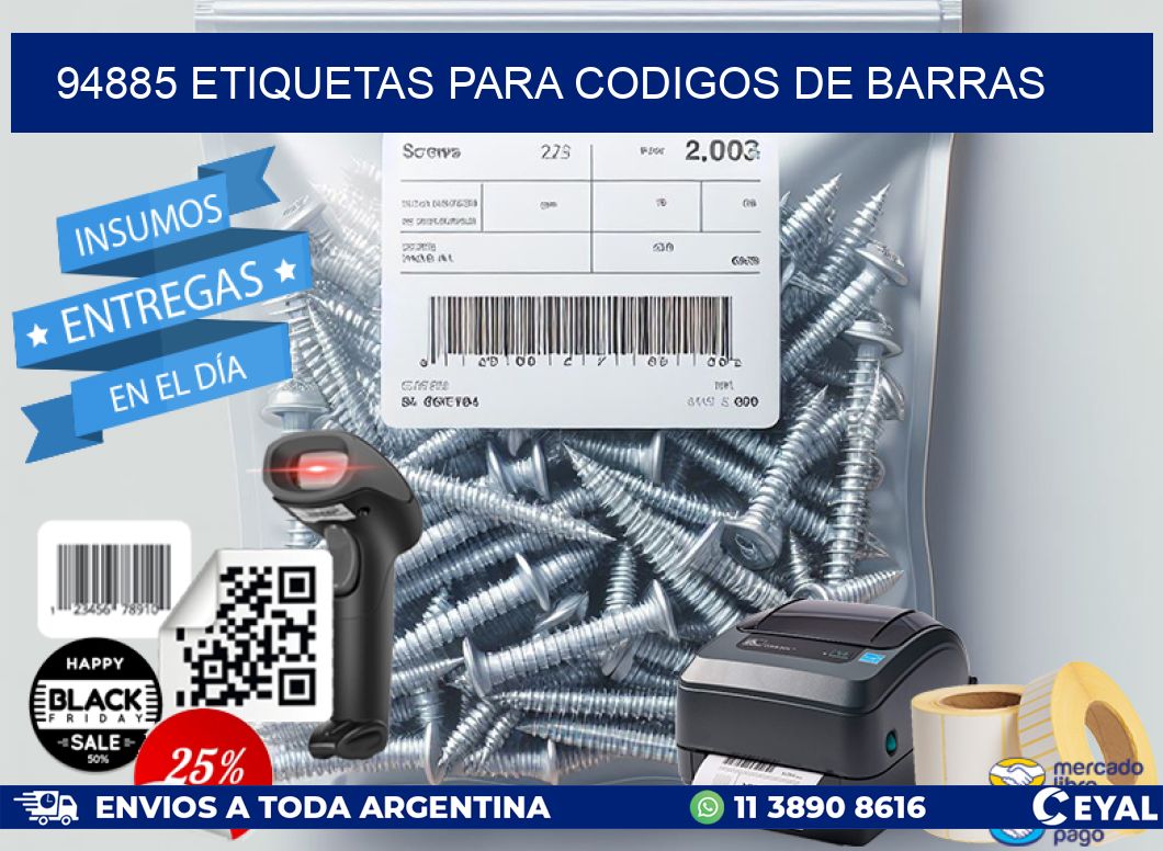 94885 ETIQUETAS PARA CODIGOS DE BARRAS