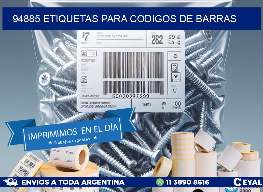94885 ETIQUETAS PARA CODIGOS DE BARRAS