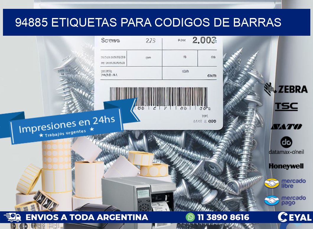 94885 ETIQUETAS PARA CODIGOS DE BARRAS