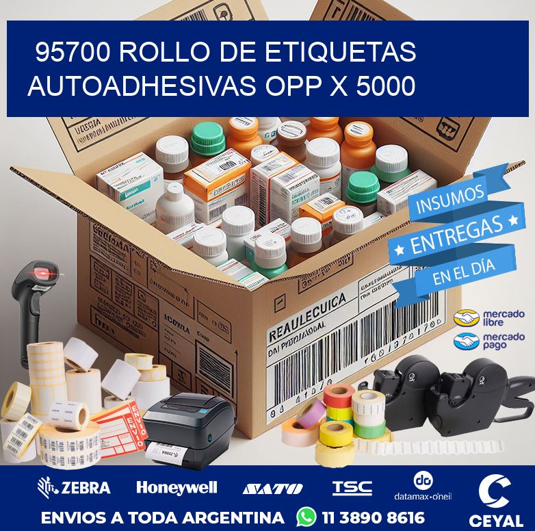95700 ROLLO DE ETIQUETAS AUTOADHESIVAS OPP X 5000