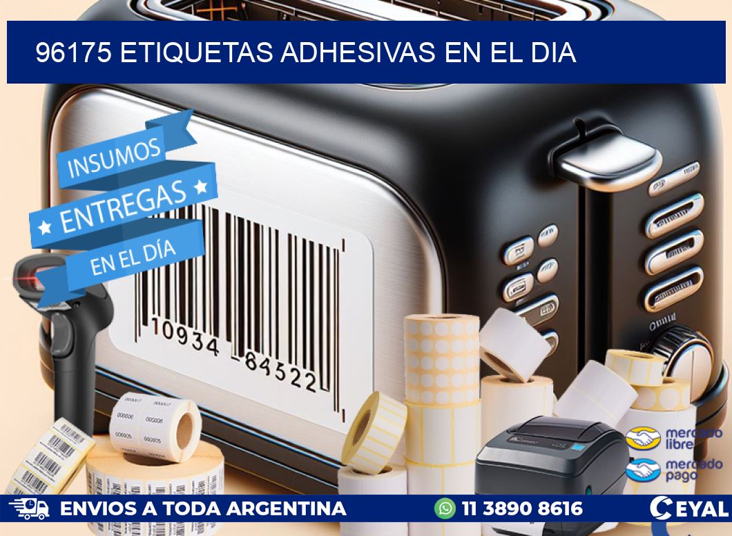 96175 etiquetas adhesivas en el dia