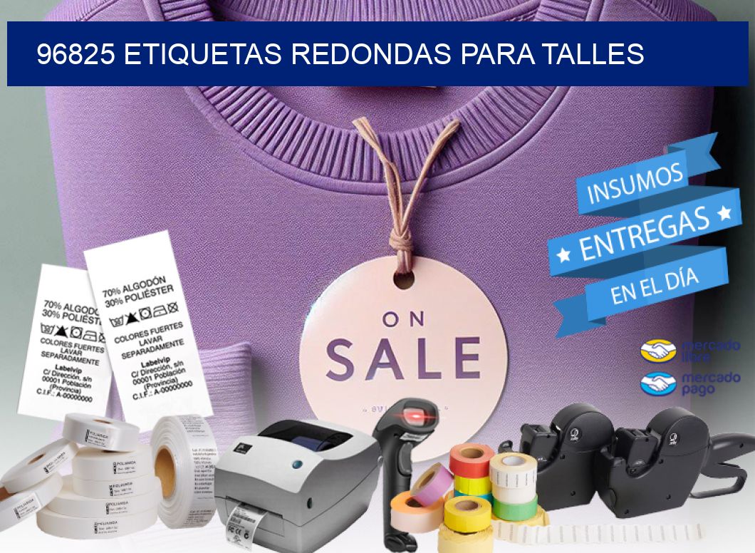 96825 ETIQUETAS REDONDAS PARA TALLES