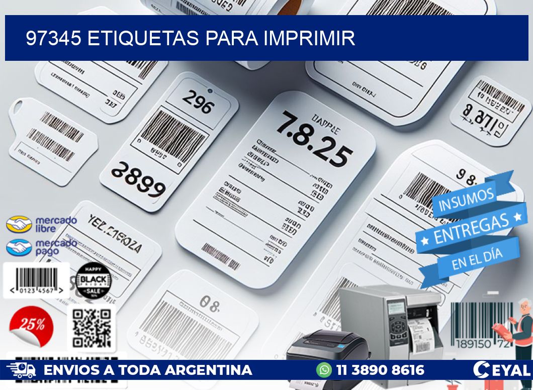 97345 etiquetas para imprimir
