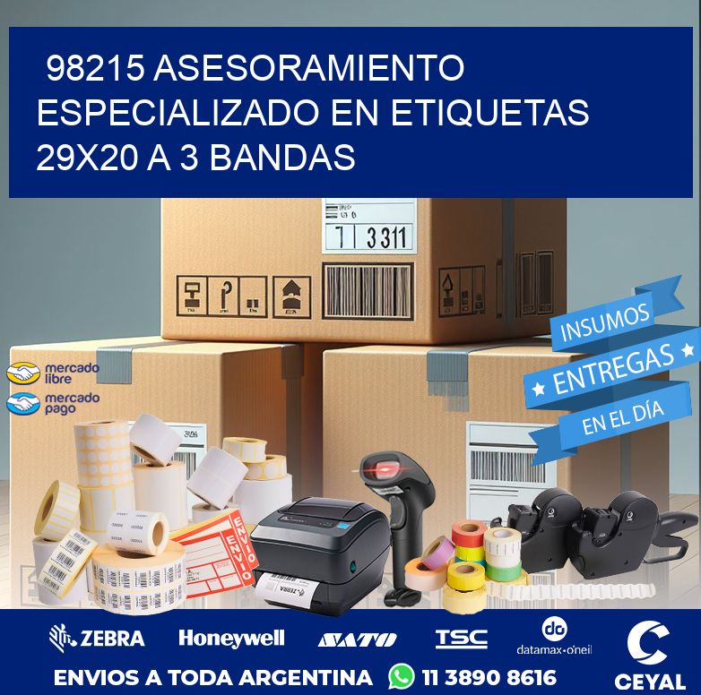 98215 ASESORAMIENTO ESPECIALIZADO EN ETIQUETAS 29X20 A 3 BANDAS