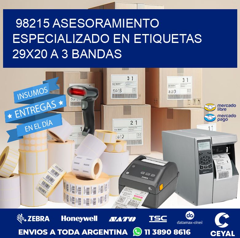 98215 ASESORAMIENTO ESPECIALIZADO EN ETIQUETAS 29X20 A 3 BANDAS