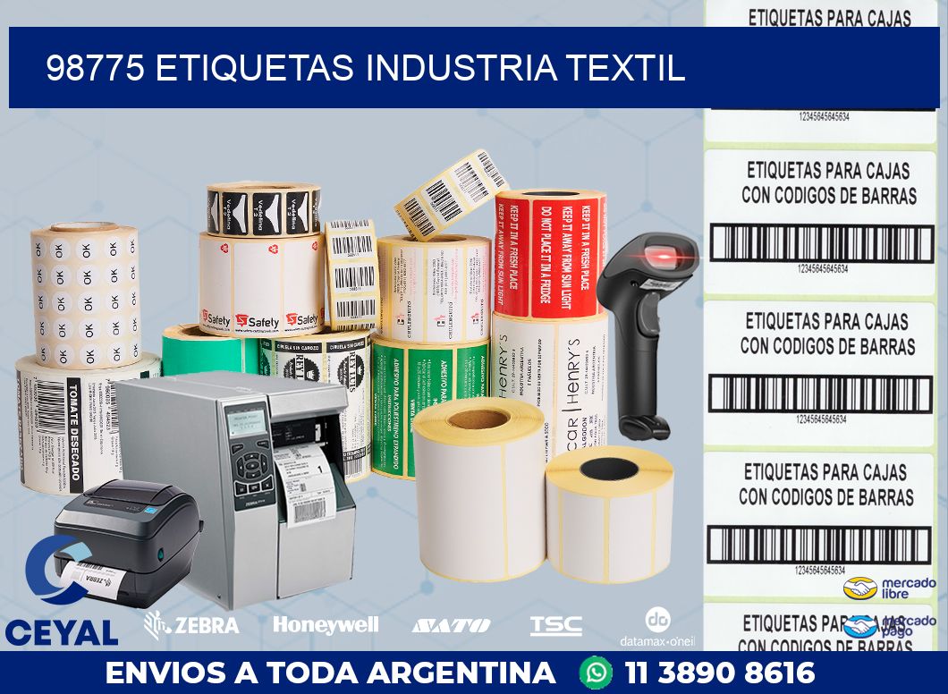 98775 ETIQUETAS INDUSTRIA TEXTIL