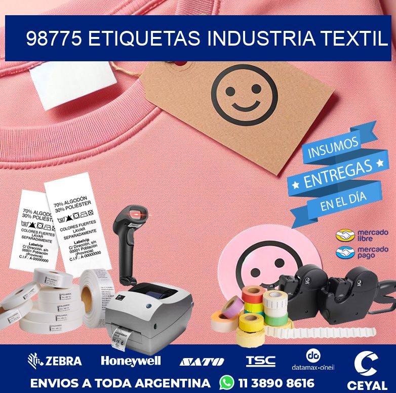 98775 ETIQUETAS INDUSTRIA TEXTIL