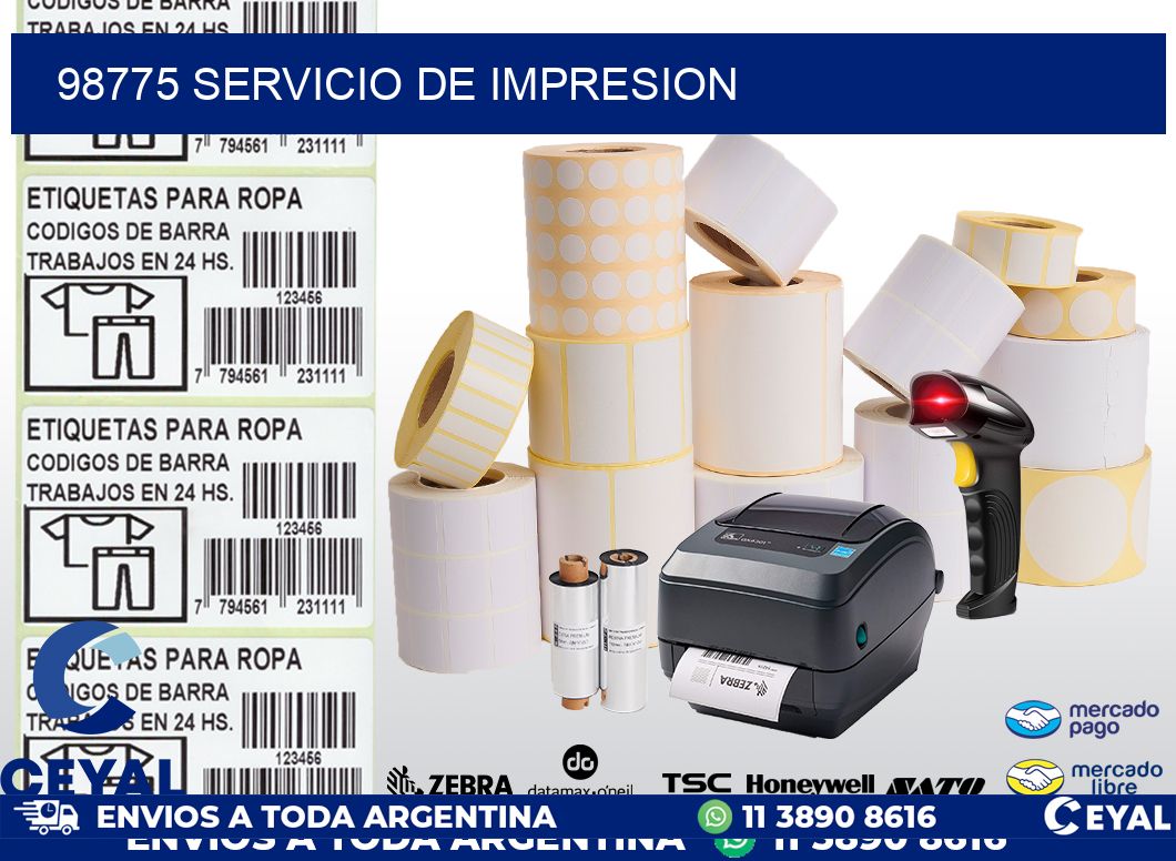 98775 SERVICIO DE IMPRESION