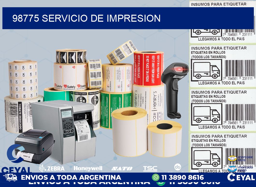 98775 SERVICIO DE IMPRESION