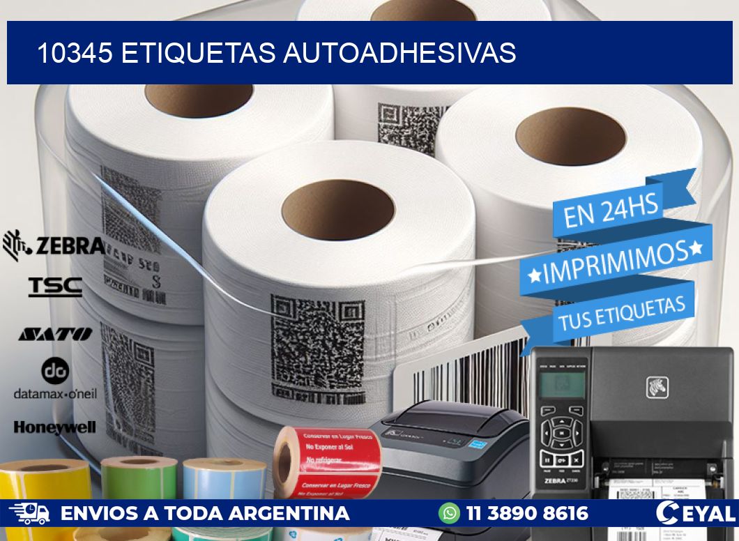 10345 ETIQUETAS AUTOADHESIVAS