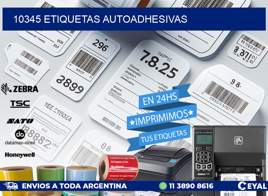 10345 ETIQUETAS AUTOADHESIVAS