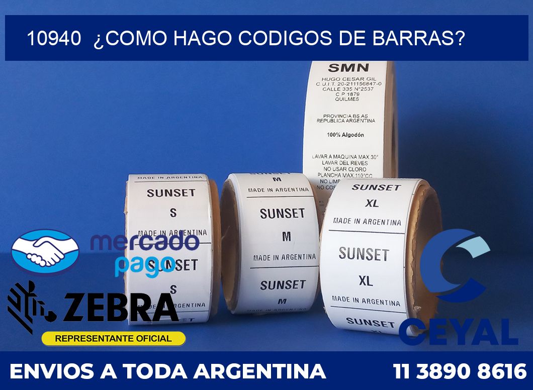 10940  ¿COMO HAGO CODIGOS DE BARRAS?